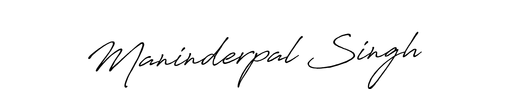 Design your own signature with our free online signature maker. With this signature software, you can create a handwritten (Antro_Vectra_Bolder) signature for name Maninderpal Singh. Maninderpal Singh signature style 7 images and pictures png