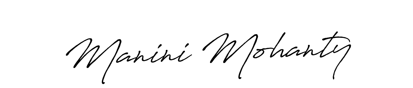 Make a beautiful signature design for name Manini Mohanty. Use this online signature maker to create a handwritten signature for free. Manini Mohanty signature style 7 images and pictures png