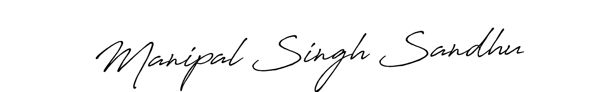 Use a signature maker to create a handwritten signature online. With this signature software, you can design (Antro_Vectra_Bolder) your own signature for name Manipal Singh Sandhu. Manipal Singh Sandhu signature style 7 images and pictures png