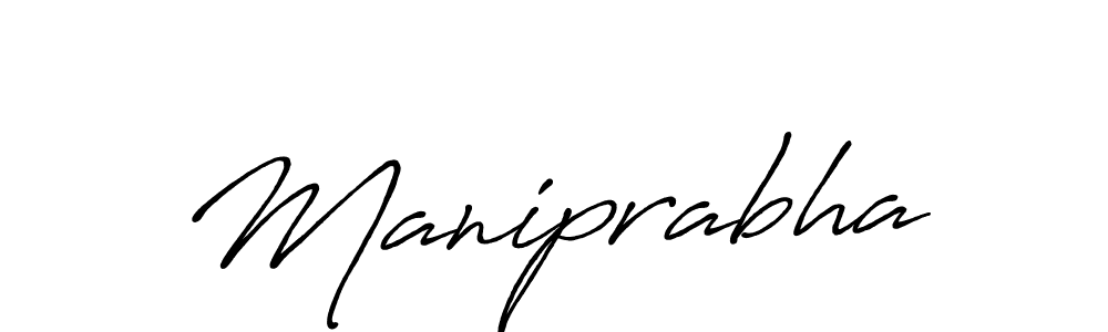 Also we have Maniprabha name is the best signature style. Create professional handwritten signature collection using Antro_Vectra_Bolder autograph style. Maniprabha signature style 7 images and pictures png