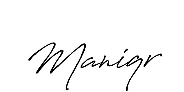 Also we have Maniqr name is the best signature style. Create professional handwritten signature collection using Antro_Vectra_Bolder autograph style. Maniqr signature style 7 images and pictures png