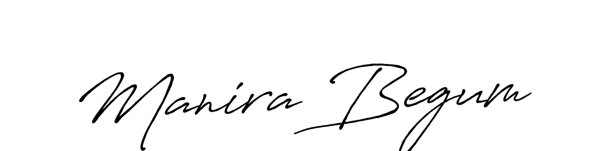 Use a signature maker to create a handwritten signature online. With this signature software, you can design (Antro_Vectra_Bolder) your own signature for name Manira Begum. Manira Begum signature style 7 images and pictures png