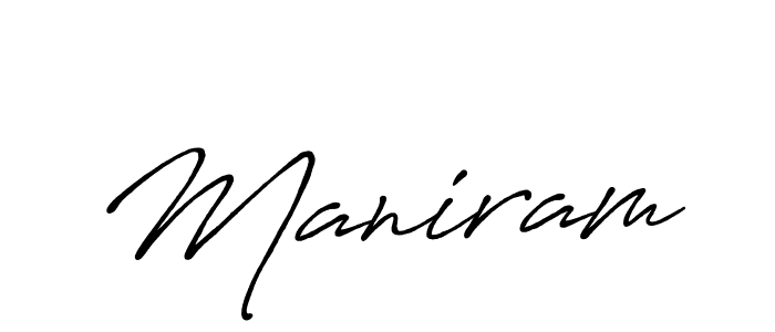 Make a short Maniram signature style. Manage your documents anywhere anytime using Antro_Vectra_Bolder. Create and add eSignatures, submit forms, share and send files easily. Maniram signature style 7 images and pictures png