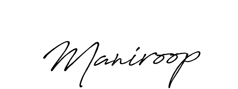 How to make Maniroop signature? Antro_Vectra_Bolder is a professional autograph style. Create handwritten signature for Maniroop name. Maniroop signature style 7 images and pictures png