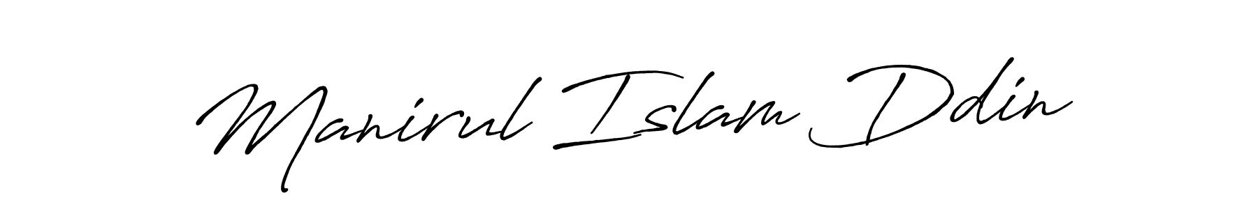 Manirul Islam Ddin stylish signature style. Best Handwritten Sign (Antro_Vectra_Bolder) for my name. Handwritten Signature Collection Ideas for my name Manirul Islam Ddin. Manirul Islam Ddin signature style 7 images and pictures png