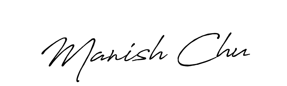 How to Draw Manish Chu signature style? Antro_Vectra_Bolder is a latest design signature styles for name Manish Chu. Manish Chu signature style 7 images and pictures png