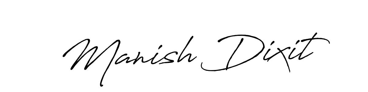 It looks lik you need a new signature style for name Manish Dixit. Design unique handwritten (Antro_Vectra_Bolder) signature with our free signature maker in just a few clicks. Manish Dixit signature style 7 images and pictures png