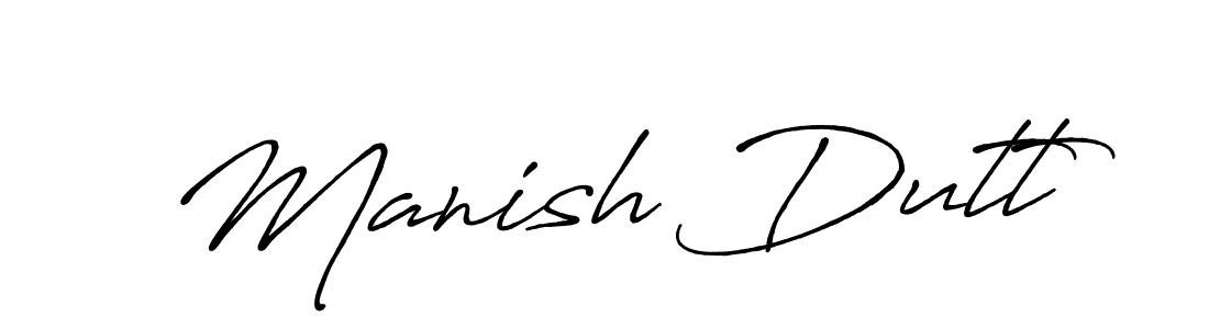 You can use this online signature creator to create a handwritten signature for the name Manish Dutt. This is the best online autograph maker. Manish Dutt signature style 7 images and pictures png