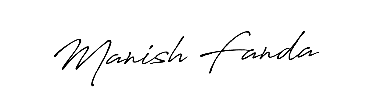 Also we have Manish Fanda name is the best signature style. Create professional handwritten signature collection using Antro_Vectra_Bolder autograph style. Manish Fanda signature style 7 images and pictures png