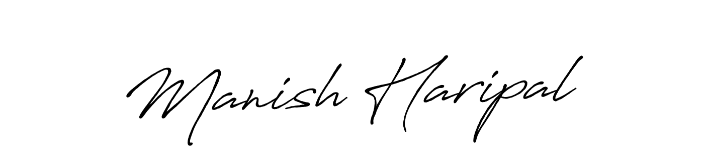 Also You can easily find your signature by using the search form. We will create Manish Haripal name handwritten signature images for you free of cost using Antro_Vectra_Bolder sign style. Manish Haripal signature style 7 images and pictures png