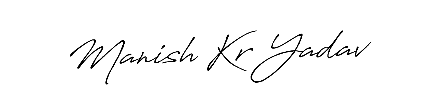 You can use this online signature creator to create a handwritten signature for the name Manish Kr Yadav. This is the best online autograph maker. Manish Kr Yadav signature style 7 images and pictures png