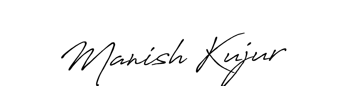 Use a signature maker to create a handwritten signature online. With this signature software, you can design (Antro_Vectra_Bolder) your own signature for name Manish Kujur. Manish Kujur signature style 7 images and pictures png