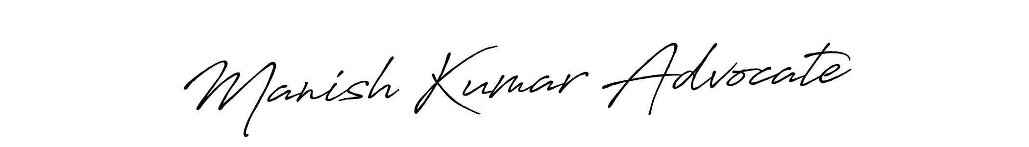 Also You can easily find your signature by using the search form. We will create Manish Kumar Advocate name handwritten signature images for you free of cost using Antro_Vectra_Bolder sign style. Manish Kumar Advocate signature style 7 images and pictures png