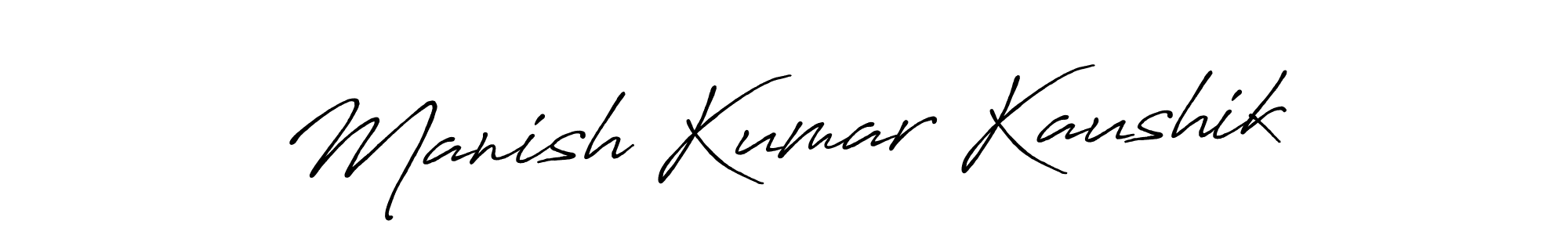 if you are searching for the best signature style for your name Manish Kumar Kaushik. so please give up your signature search. here we have designed multiple signature styles  using Antro_Vectra_Bolder. Manish Kumar Kaushik signature style 7 images and pictures png
