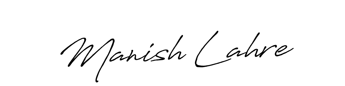 Once you've used our free online signature maker to create your best signature Antro_Vectra_Bolder style, it's time to enjoy all of the benefits that Manish Lahre name signing documents. Manish Lahre signature style 7 images and pictures png