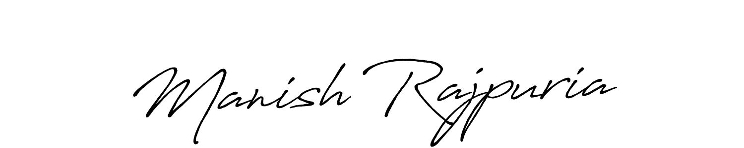 Manish Rajpuria stylish signature style. Best Handwritten Sign (Antro_Vectra_Bolder) for my name. Handwritten Signature Collection Ideas for my name Manish Rajpuria. Manish Rajpuria signature style 7 images and pictures png