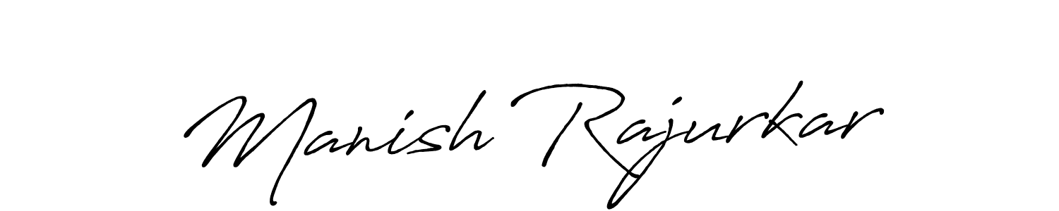 Create a beautiful signature design for name Manish Rajurkar. With this signature (Antro_Vectra_Bolder) fonts, you can make a handwritten signature for free. Manish Rajurkar signature style 7 images and pictures png