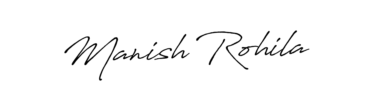 How to make Manish Rohila signature? Antro_Vectra_Bolder is a professional autograph style. Create handwritten signature for Manish Rohila name. Manish Rohila signature style 7 images and pictures png