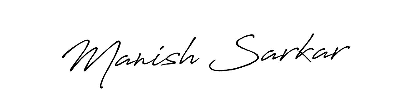 You should practise on your own different ways (Antro_Vectra_Bolder) to write your name (Manish Sarkar) in signature. don't let someone else do it for you. Manish Sarkar signature style 7 images and pictures png