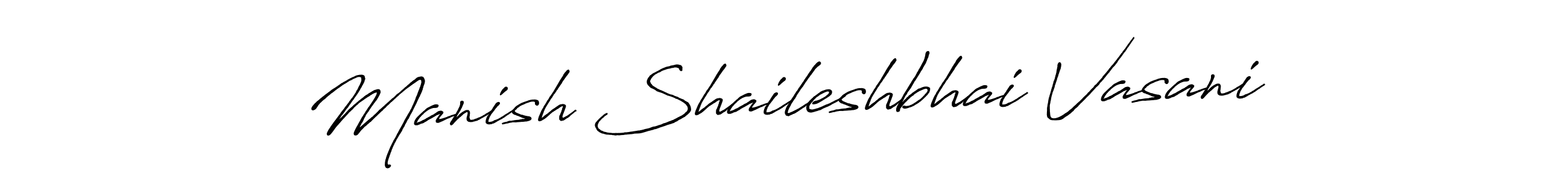 Manish Shaileshbhai Vasani stylish signature style. Best Handwritten Sign (Antro_Vectra_Bolder) for my name. Handwritten Signature Collection Ideas for my name Manish Shaileshbhai Vasani. Manish Shaileshbhai Vasani signature style 7 images and pictures png