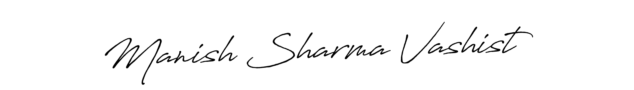 Also we have Manish Sharma Vashist name is the best signature style. Create professional handwritten signature collection using Antro_Vectra_Bolder autograph style. Manish Sharma Vashist signature style 7 images and pictures png