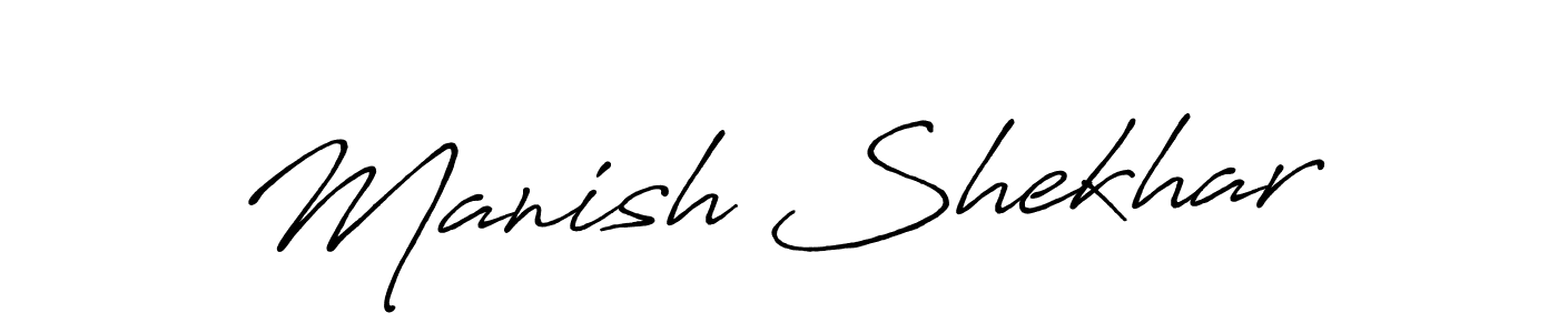 if you are searching for the best signature style for your name Manish Shekhar. so please give up your signature search. here we have designed multiple signature styles  using Antro_Vectra_Bolder. Manish Shekhar signature style 7 images and pictures png