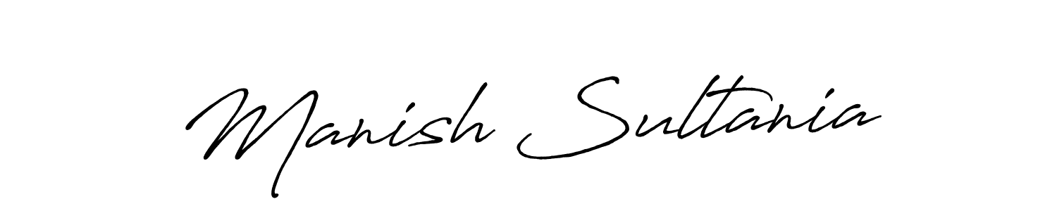 How to make Manish Sultania signature? Antro_Vectra_Bolder is a professional autograph style. Create handwritten signature for Manish Sultania name. Manish Sultania signature style 7 images and pictures png