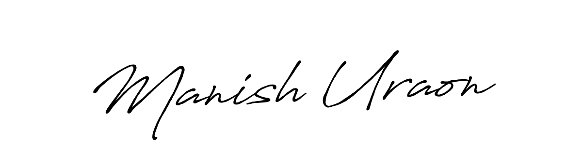 The best way (Antro_Vectra_Bolder) to make a short signature is to pick only two or three words in your name. The name Manish Uraon include a total of six letters. For converting this name. Manish Uraon signature style 7 images and pictures png