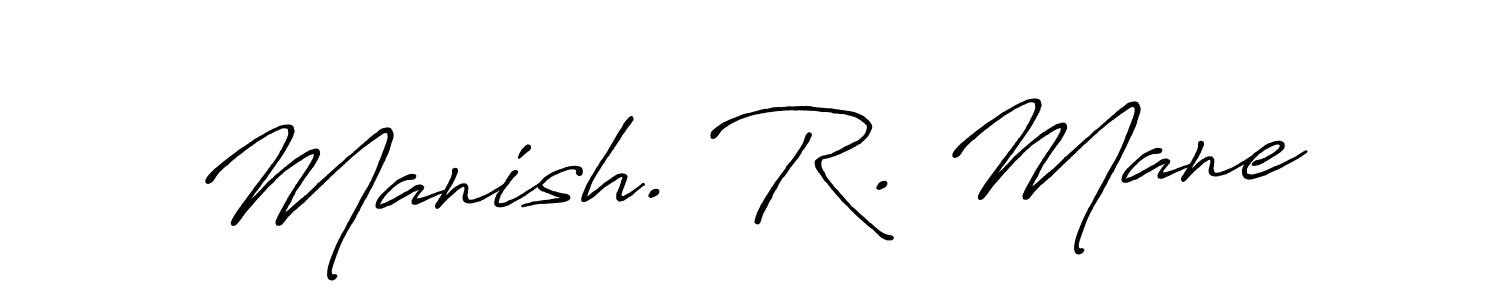 Similarly Antro_Vectra_Bolder is the best handwritten signature design. Signature creator online .You can use it as an online autograph creator for name Manish. R. Mane. Manish. R. Mane signature style 7 images and pictures png