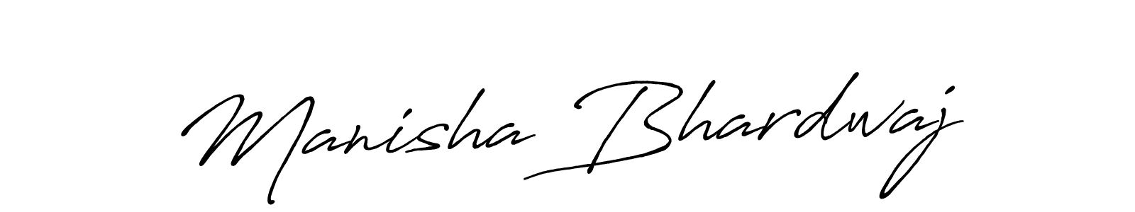 You should practise on your own different ways (Antro_Vectra_Bolder) to write your name (Manisha Bhardwaj) in signature. don't let someone else do it for you. Manisha Bhardwaj signature style 7 images and pictures png