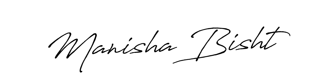 Make a short Manisha Bisht signature style. Manage your documents anywhere anytime using Antro_Vectra_Bolder. Create and add eSignatures, submit forms, share and send files easily. Manisha Bisht signature style 7 images and pictures png