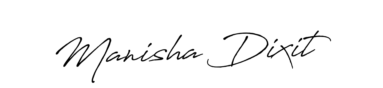 Create a beautiful signature design for name Manisha Dixit. With this signature (Antro_Vectra_Bolder) fonts, you can make a handwritten signature for free. Manisha Dixit signature style 7 images and pictures png