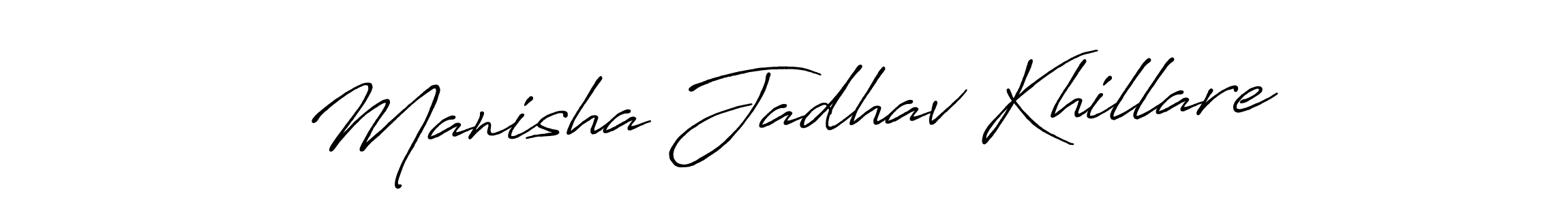 Here are the top 10 professional signature styles for the name Manisha Jadhav Khillare. These are the best autograph styles you can use for your name. Manisha Jadhav Khillare signature style 7 images and pictures png