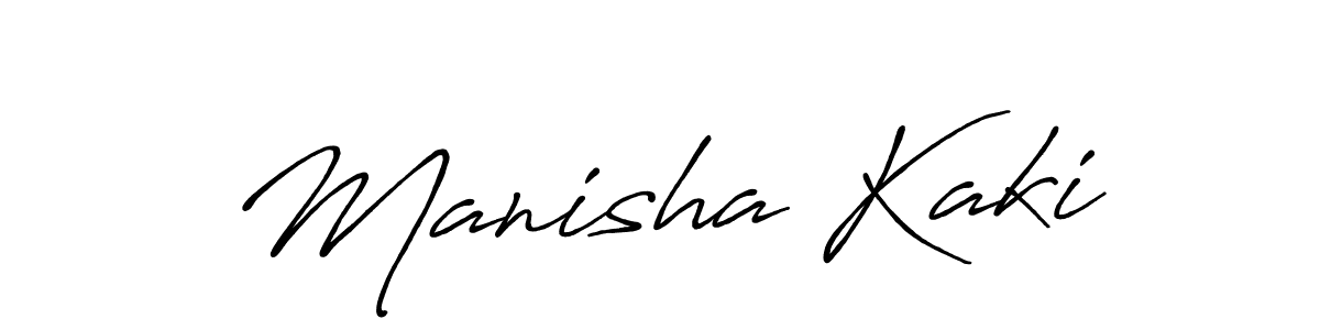 Also You can easily find your signature by using the search form. We will create Manisha Kaki name handwritten signature images for you free of cost using Antro_Vectra_Bolder sign style. Manisha Kaki signature style 7 images and pictures png