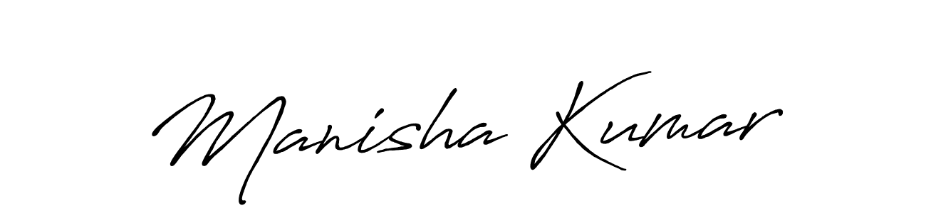 Also we have Manisha Kumar name is the best signature style. Create professional handwritten signature collection using Antro_Vectra_Bolder autograph style. Manisha Kumar signature style 7 images and pictures png