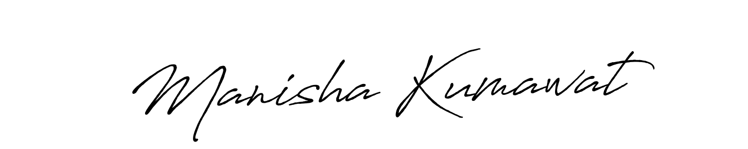 Antro_Vectra_Bolder is a professional signature style that is perfect for those who want to add a touch of class to their signature. It is also a great choice for those who want to make their signature more unique. Get Manisha Kumawat name to fancy signature for free. Manisha Kumawat signature style 7 images and pictures png