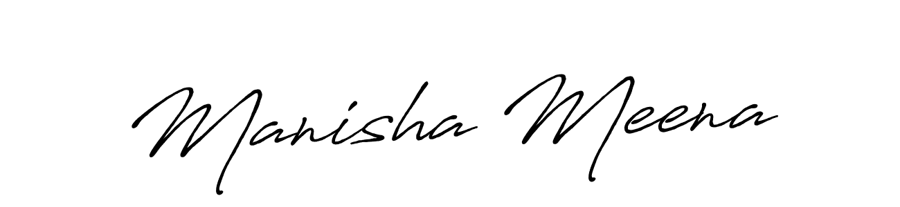 Make a beautiful signature design for name Manisha Meena. Use this online signature maker to create a handwritten signature for free. Manisha Meena signature style 7 images and pictures png