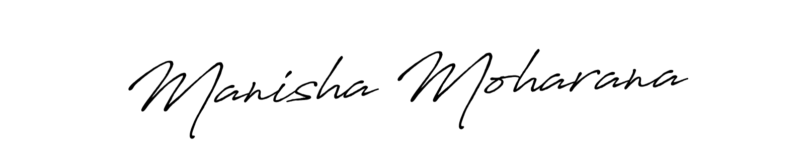 Design your own signature with our free online signature maker. With this signature software, you can create a handwritten (Antro_Vectra_Bolder) signature for name Manisha Moharana. Manisha Moharana signature style 7 images and pictures png