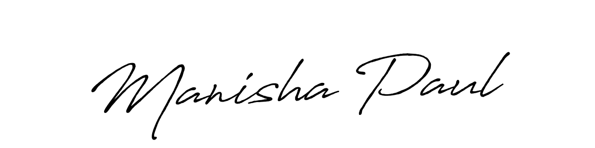 Also we have Manisha Paul name is the best signature style. Create professional handwritten signature collection using Antro_Vectra_Bolder autograph style. Manisha Paul signature style 7 images and pictures png