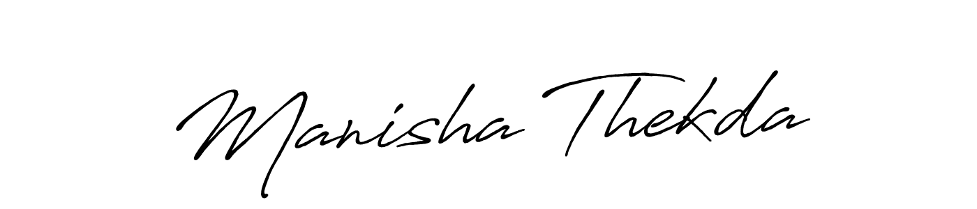 Also You can easily find your signature by using the search form. We will create Manisha Thekda name handwritten signature images for you free of cost using Antro_Vectra_Bolder sign style. Manisha Thekda signature style 7 images and pictures png