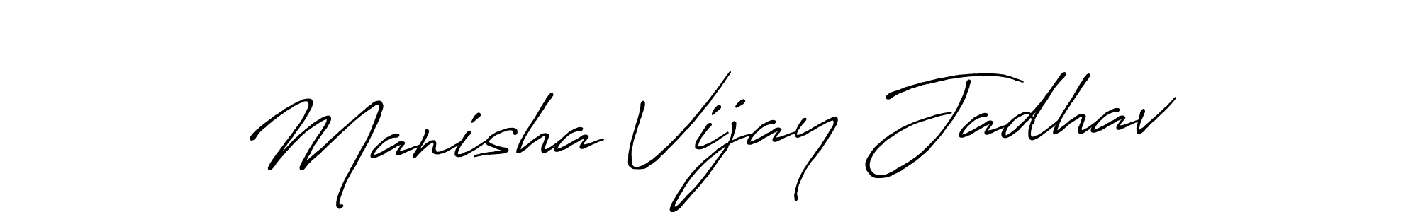 if you are searching for the best signature style for your name Manisha Vijay Jadhav. so please give up your signature search. here we have designed multiple signature styles  using Antro_Vectra_Bolder. Manisha Vijay Jadhav signature style 7 images and pictures png