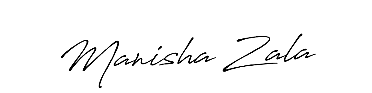 Also You can easily find your signature by using the search form. We will create Manisha Zala name handwritten signature images for you free of cost using Antro_Vectra_Bolder sign style. Manisha Zala signature style 7 images and pictures png