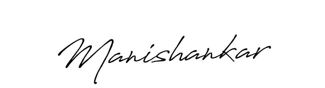 Design your own signature with our free online signature maker. With this signature software, you can create a handwritten (Antro_Vectra_Bolder) signature for name Manishankar. Manishankar signature style 7 images and pictures png