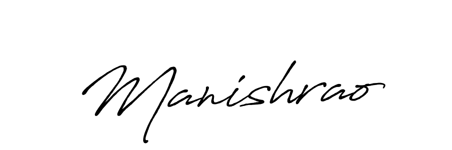 You should practise on your own different ways (Antro_Vectra_Bolder) to write your name (Manishrao) in signature. don't let someone else do it for you. Manishrao signature style 7 images and pictures png