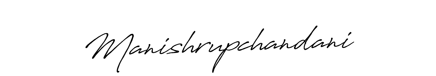 Also we have Manishrupchandani name is the best signature style. Create professional handwritten signature collection using Antro_Vectra_Bolder autograph style. Manishrupchandani signature style 7 images and pictures png