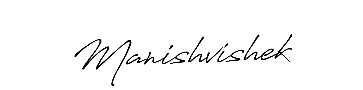 Create a beautiful signature design for name Manishvishek. With this signature (Antro_Vectra_Bolder) fonts, you can make a handwritten signature for free. Manishvishek signature style 7 images and pictures png