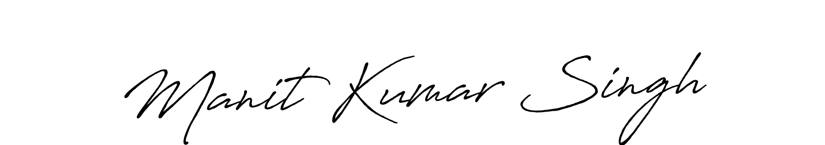 The best way (Antro_Vectra_Bolder) to make a short signature is to pick only two or three words in your name. The name Manit Kumar Singh include a total of six letters. For converting this name. Manit Kumar Singh signature style 7 images and pictures png