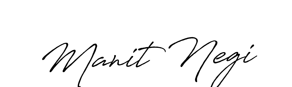 Manit Negi stylish signature style. Best Handwritten Sign (Antro_Vectra_Bolder) for my name. Handwritten Signature Collection Ideas for my name Manit Negi. Manit Negi signature style 7 images and pictures png