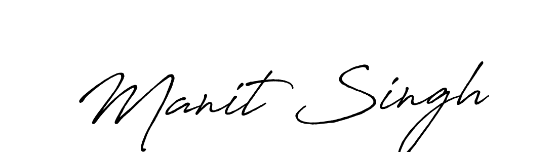 Manit Singh stylish signature style. Best Handwritten Sign (Antro_Vectra_Bolder) for my name. Handwritten Signature Collection Ideas for my name Manit Singh. Manit Singh signature style 7 images and pictures png