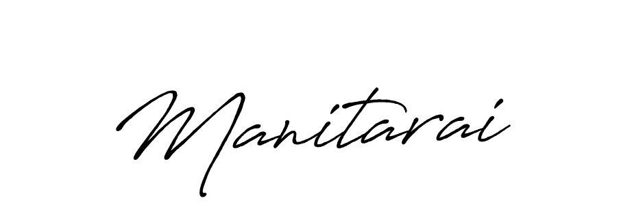 How to make Manitarai name signature. Use Antro_Vectra_Bolder style for creating short signs online. This is the latest handwritten sign. Manitarai signature style 7 images and pictures png